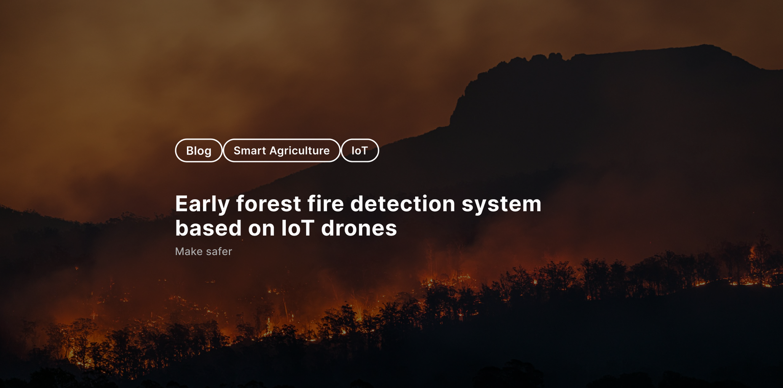 IoT Drones for Fire detection